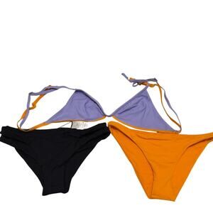 L*Space Purple and Orange Bikini Set